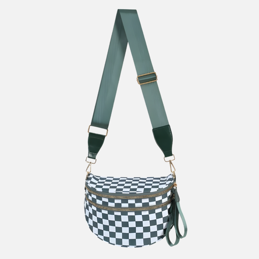 Arden & Rae - Grace Checkered Crossbody Bag