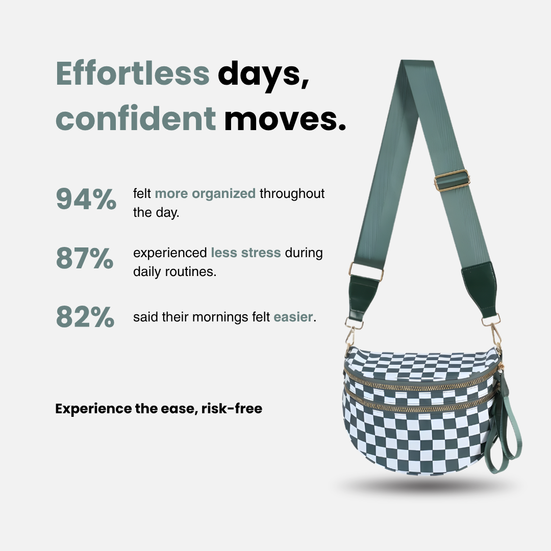 Arden & Rae - Grace Checkered Crossbody Bag