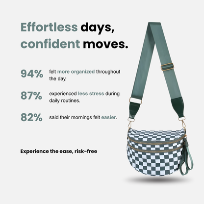 Arden & Rae - Grace Checkered Crossbody Bag