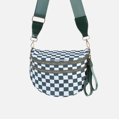 Arden & Rae - Grace Checkered Crossbody Bag