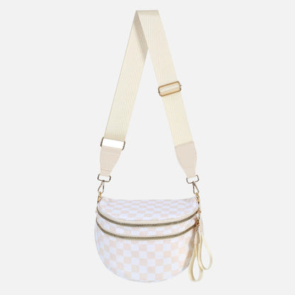 Arden & Rae - Grace Checkered Crossbody Bag