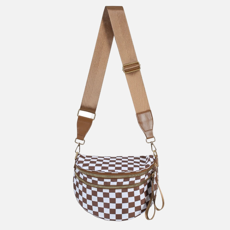 Arden & Rae - Grace Checkered Crossbody Bag