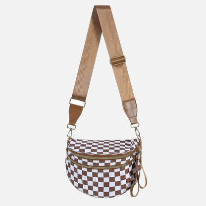 Arden & Rae - Grace Checkered Crossbody Bag