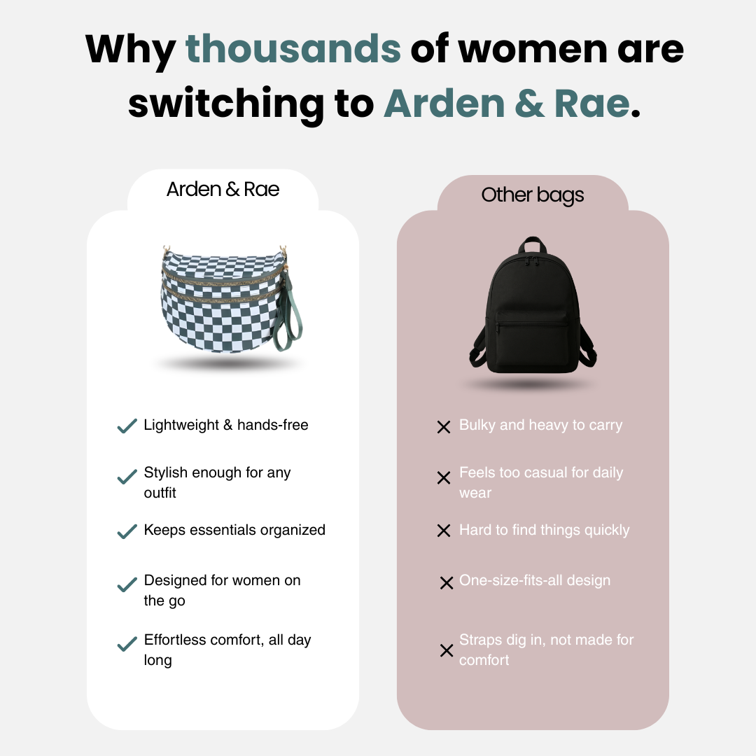 Arden & Rae - Grace Checkered Crossbody Bag
