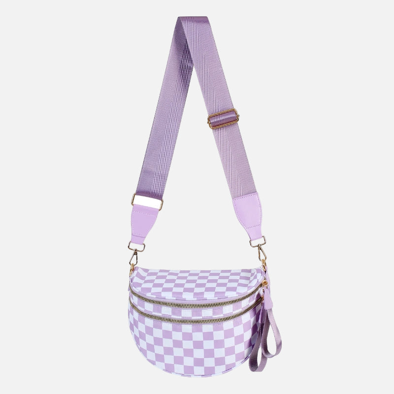 Arden & Rae - Grace Checkered Crossbody Bag