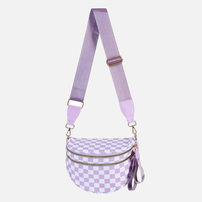 Arden & Rae - Grace Checkered Crossbody Bag