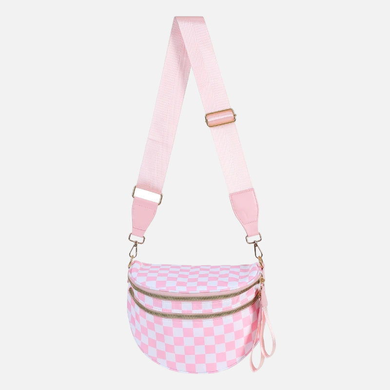 Arden & Rae - Grace Checkered Crossbody Bag