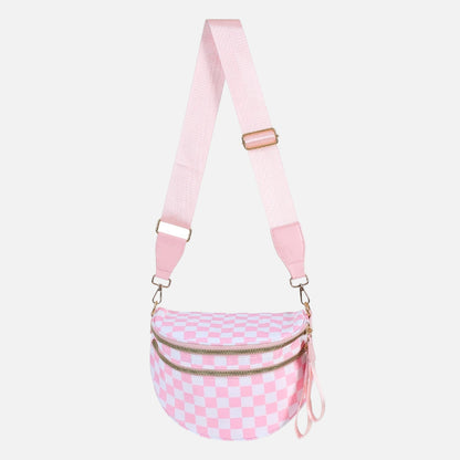 Arden & Rae - Grace Checkered Crossbody Bag