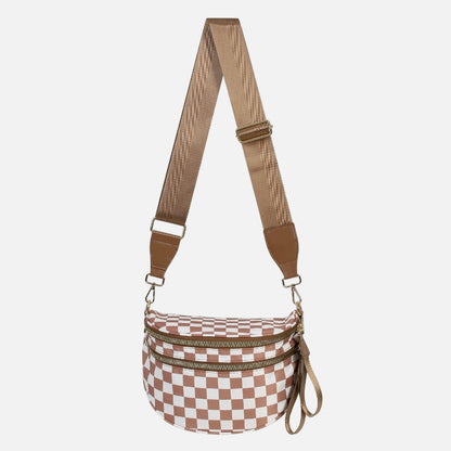 Arden & Rae - Grace Checkered Crossbody Bag