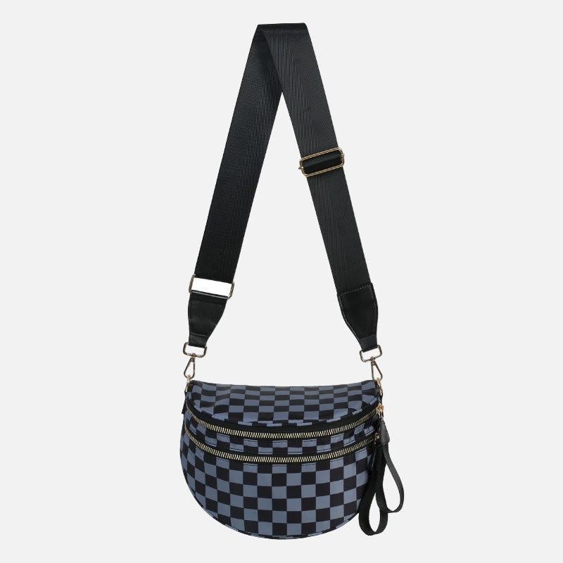 Arden & Rae - Grace Checkered Crossbody Bag